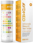 100 x Aydmed uriinianal&uuml;&uuml;si testribad 10 parameetrit uriini testribad leukots&uuml;&uuml;tidele, nitritile, urobilinogeenile, valgule, PH-le, verele, spetsiifilisele tihedusele, ketoonile, bilirubiinile ja gl&uuml;koosile.