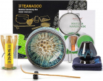 TEANAGOO Matcha tee komplekt, Jaapani tee komplekt, Matcha kauss, Matcha bambus luud, labidas, s&otilde;el, Matcha luuda hoidja, Matcha luuda alus, Matcha luuda komplekt N4, Matcha tee komplekt, Matcha tee komplekt