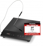 CASO TC2400 Thermo Control Single Induction Hob with Thermometer for Accurate Roasting and Cooking, Perfect for SousVide, Temperature Range 60-240&deg;C, Timer, 2400 Watt