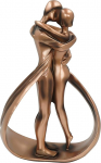 Aoneky Resin Pair of Statuettes - Gift for Anniversary Wedding - Decorative Statue for Home Bedroom Office 28 x 16.5 cm (Band)