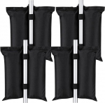 LATERN Pack of 4 Gazebo Weights Bags, Heavy Duty 600D Canopy Tent Weights Bag 100 lbs Sandbags for Pop Up Canopy Tent Parasols Patio Tents Umbrella Garden Ladder
