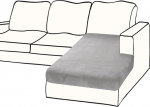 BT.WA Couchbezug, 1 St&uuml;ck, Samt, geteilt, L-Form, Sofa-Schonbez&uuml;ge, M&ouml;belschutz f&uuml;r Hunde, Haustiere (Chaiselongue, Hellgrau)