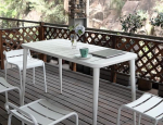 BOKKOLIK Modernne metallist aialaua 120 x 60 x 76 cm 4-6 Isikuga sise- ja v&auml;listingimustes