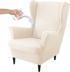 HAOYONG Ohrensessel-Schonbez&uuml;ge, wasserdicht, Spandex, 2 St&uuml;ck, f&uuml;r Sessel, Stretch-Stuhlbezug, waschbar, Sesselschoner f&uuml;r Wohnzimmer und Schlafzimmer