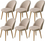 XGANGM Stretch toolikatted, s&ouml;&ouml;gitoa tooli kate kumerate seljatugedega, ilma k&auml;etoeta, komplekt 2/4/6 kaasaegne kontori sametist toolikate, kaitsekate, p&otilde;hjamaine tooli kaitsekate, seljatugi, C, 6 t&uuml;kki