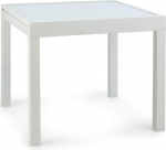 blumfeldt Pamplona pikendatav aialaud - materjalid: Alumiinium, klaas, SmartSpace kontseptsioon, laua pind max. 180 x 83 cm, kuni 6 inimest, ilmastikukindel, valge