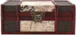 Buachois Vintage puidust aardelaegas 23 x 16 x 10 cm v&auml;ike Hiina stiilis antiikne dekoratiivne ehtekirstu m&auml;nguasjakirstu piraat kasti kodu kaunistamiseks organiseerimise kast
