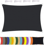 P&auml;ikesepurje, veekindel, ristk&uuml;likukujuline, ilmastikukindel, Premium pol&uuml;ester, palju pikkusi ja laiusi, sealhulgas kinnitusk&ouml;ied, ristk&uuml;likukujuline, 2 x 2 m, antratsiitne