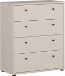 Forte Tempra 2 kapp 70 80, kaasaegne kapp 4 sahtliga, magamistuba, elutuba, kontor, puitkomposiit, kasmiir, beež, laius 73,7 cm x k&otilde;rgus 85,5 cm x s&uuml;gavus 34,8 cm.