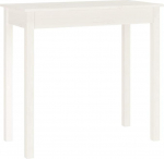vidaXL Konsoollaud K&otilde;rvallaud Esikusse laud K&otilde;rvallaud Hoiulaud Seina laud Riietuslaud Puidust laud Valge 80 x 40 x 75 cm Massiivne m&auml;nnipuit