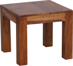 FINEBUY Sheesham kohvilaud 45 x 45 CM T&auml;ispuidust k&uuml;ljelaud 45 x 45 CM