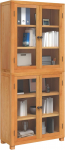 Moodne Holzwerkstoff-Lager-M&ouml;belset mit Eiche & Kiefer | 80x35x185 cm | Braun | Sicher & Stilvoll Model3328625