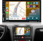 NHOPEEW 2 DIN autoraadio koos CarPlay ja Android autoga, 7-tolline puutetundlik raadio, Mirror Link, FM, roolijuhtimine, USB, AUX + AHD tahavaatekaamera