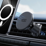 YOSH Mag-Safe mobiiltelefoni hoidja auto, magnetiline mobiiltelefoni hoidja auto, 360&deg; p&ouml;&ouml;rlev hoidja autodele uuendatud bimetallkonksuga iPhone 16/15/14/13/12 seeria ja Magsafe korpused