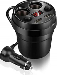 Cup Dual USB autolaadija, kiire autolaadija, traat, multifunktsionaalne sigaretis&uuml;&uuml;taja telefoni ja tahvelarvuti jaoks, &uuml;hildub paljude mobiiltelefonide t&uuml;&uuml;pidega, vaikimisi