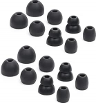 8 paari asendusk&otilde;rvaklappe Beats Powerbeats Pro jaoks - 3 suurust + kahekihiline silikoonist libisemiskindel ja mugav, sobib laadimiskohvrisse (must)