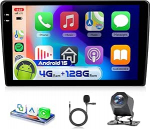 4G 128G VECHTEL 9-tolline Bluetooth autoraadio Citroen Berlingo 2015-2018/Peugeot Partner 2008-2019 Carplay Android auto, Android 15, EQ, WiFi GPS, Mirror Link, RDS/FM raadio 2 DIN koos AHD tagantvaatega