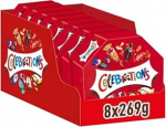 Celebrations Chocolate Bulk Pack 8 x 269 g, koos Mini Chocolate Bar Snacks (Maltesers, Galaxy, Snickers & More), &scaron;okolaadi kingiidee koos Mini Chocolate Chocolates, Candy Box (2152 g)