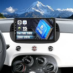 SIXWIN 8-tuumaline 4+64G Android 13 CarPlay/Android Car/DSP autoraadio Fiat 500 2007-2015, 9-tolline puuteekraan koos GPS WiFi Bluetooth 5.0 USB FM RDS raadio Mirror Link + 32 Band EQ (must)