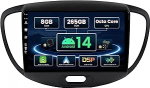SXAUTO &brvbar; 8G + 256G &brvbar; Android 12 IPS Autoradio Hyundai I10 (2007-2013) jaoks - Sisseehitatud Carplay/Android Car/DSP - LED-kaamera + MIC - DAB roolijuhtimiss&uuml;steem Fast Boot 360-CAM WiFi AHD - 2 DIN 9-tolline