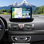 SIXWIN 4+128G Android 15 autoraadio koos CarPlay/Android Car/Mirror Linkiga Renault Megane 3 2008-2014.9-tollise HD puuteekraaniga WiFi GPS Bluetooth FM/RDS EQ USB + tagurduskaamera