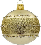 6 dekoratiivse kuusepalli komplekt (l&auml;bim&otilde;&otilde;t 7 cm), valmistatud suupuhutud klaasist, j&otilde;ulupuu jaoks.