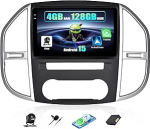 SIXWIN 4+128G Android 15 autoraadio koos CarPlay/Android Car/Mirror Linkiga Mercedes Benz Vito 3 W447 (2014-2020), 10-tolline HD puuteekraan toetab WiFi GPS Bluetooth FM/RDS USB EQ + tagurduskaamera