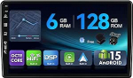 [6G + 128G, Octa-Core] - MSD Autoradio Benz W209-W203 W168 ML W163 W463 Viano W639 | Android 15 GPS navigatsiooniradio | CarPlay Android Auto roolijuhtimispult DSP DAB | Tagurduskaamera MIC | 2