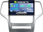 SXAUTO Android 13 [sisseehitatud 4G & DAB] - 6G + 128G - Autoradio Jeep Grand Cherokee WK2 (2008-2013) - Dual Band WiFi - CarPlay Android Auto - Kaamera + mikrofon - DSP roolijuhtimine - QLED 9-tolline 2