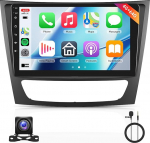 4G + 64G autoraadio Mercedes-Benz E-klassi W211/CLS klassile 2005-2008 koos Carplay Android autoga, Hodozzy 9-tolline puuteekraaniga autoraadio Android koos navigatsiooniga Bluetooth WiFi 32DSP FM / RDS raadio tagasip&ouml;&ouml;ramisega