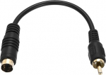 hankimine kaart 0.2m S-Video kaabel 4 Pin S-Video Male to RCA Male Composite Adapter Converter Transmission for TV Receiver Monitor