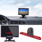 Auto katusepiduritulede tagurduskaamera v&auml;rviline kaamera parkimiskaamera tagurduss&uuml;steem + 4,3-tolline TFT LCD monitor Peugeot Expert 2007-2016/Fiat Scudo 2007-2016/Citroen Jumpy 2007-2016 jaoks