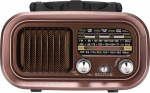 Vintage Radio Retro Bluetooth k&otilde;lar, 3 sagedusala Bluetooth AM FM raadio vanaaegse klassikalise stiiliga, multifunktsionaalne kaasaskantav Vintage raadio k&otilde;lar sise- ja v&auml;listingimustes (RXBT628)