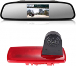 Piduritulede kaamera piduritulede parkimiskaamera tagurduskaamera + 4,3-tollise LCD-peegli monitori asendamine Fiat Talento / Nissan NV300 / Renault Traffic / Nissan Primaster / Opel / Vauxhall Vivaro / Renault jaoks