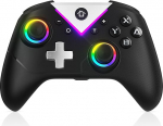 Lapezei PC kontroller Juhtmevaba Hall-Sensor Joystick & Trigger, 10 RGB-Licht-Zonen, Bluetooth Gaming Controllers Kompatibel mit PC, Switch, PS3, Android, iOS, Samsung TV