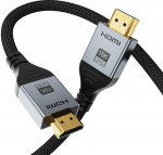 Angusplay 16K HDMI 2.2 kaabel 2 m, 96 Gbit/s kiire HDMI kaabel, 16K 60Hz 8K 60Hz 4K 240Hz 144Hz 120Hz HDMI 2.1 kaabel, &uuml;hildub HDMI 2.1/2.0/1.4, HDCP 2.2/2.3 PS5/4, Fire TV, s&uuml;learvuti, PC jaoks.