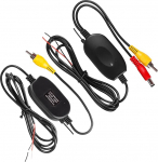 2.4GHz traadita video saatja ja vastuv&otilde;tja komplekt auto tagumise vaatekaamera jaoks - traadita RCA saatja vastuv&otilde;tja koos 12V adapteriga, v&auml;rviline video&uuml;lekanne esi- ja tagumise vaatekaamera jaoks