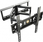 RICOO TV seinakinnitus Tilt Swivel R28 Universal LED Curved QLED QE 4K LCD OLED SUHD UHD Television Mount Rack Paindlik Reguleeritav pikendatav k&auml;e kinnitus 30" - 65" Inch VESA 400x400 must