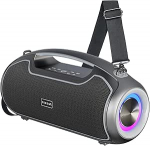 Bluetooth-k&otilde;lar, kaasaskantav muusikakast Bluetooth 5.3 koos 2 x subwooferiga, 200 W tippv&otilde;imsus / Bass Boost / 24h aku / IP65 veekindel v&auml;lisk&otilde;lar / DSP / TWS / TF / USB / AUX, koju / peole