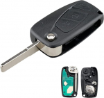 Heart Horse 3 nuppu Flip kaugjuhtimispult autov&otilde;tme 433 MHz ID46/PCF7946 kiip Fi-at Fiorino Qubo - Peu-Geot Bi-pper (Delphi BSI) jaoks