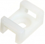 100 x kaablisidemed Cradle 17,8 mm x 12,7 mm x 8,2 mm kaablisidemed Bottom Zip Tie Wrap Sadulaklambri hoidja klamber traat Looduslik