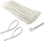 TERF&reg; 50 Pack korduvkasutatavad valged kaablipaelad 150mm x 7.6mm Raske nailonist eemaldatavad reguleeritavad plastist paelad koju, kontorisse, aeda, garaaži, t&ouml;&ouml;kotta, DIY'ile