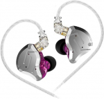 M&auml;nguk&otilde;rvaklapid, KZ ZS10 Pro Gaming IEM k&otilde;rvaklapid, KZ In-Ear Monitor IEM HiFi k&otilde;rvaklapid 5 draiveriga (4BA, 1DD) ja eemaldatav 0.75mm 2 Pin kaabel Singer Purple ilma mikrofonita