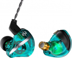 CCZ DC01 PRO HiFi In-Ear Monitor k&otilde;rvaklapid, v&otilde;imas bassimembraan, traadiga m&auml;nguk&otilde;rvaklapid t&otilde;elise 0 latentsusega kaabliga, HD-mikrofon muusika helistamiseks ja m&auml;ngimiseks (roheline, ilma mikrofonita)