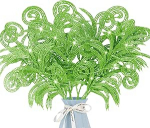 Glitter Christmas Leaves Kunstlikud lehed Spray Pulgad Christmas Leaves J&otilde;ulupuu Filler oksad Christmas Wreath Decoration for DIY Wreath Wedding Table Decoration (roheline)