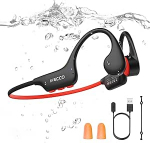 IFECCO k&otilde;rvaklapid Ujumine Bone Sound k&otilde;rvaklapid Bluetooth 6.0, IP68 veekindlad avatud k&otilde;rvaklapid MP3-m&auml;ngijaga 8GB m&auml;luga, veealused spordiklapid ujumiseks, jooksmiseks, jalgrattas&otilde;iduks, surfamiseks