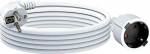 IP44 pikenduskaabel 10 meetrit - PVC-stoomi kaabel siseruumides kasutamiseks - &uuml;lekuumenemise vastu Pistikupesa H05VV-F 3G1,5 mm&sup2; - 16A 250V - valge