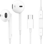 USB-C juhtmega k&otilde;rvaklapid mikrofoni ja helitugevuse reguleerimise abil - m&uuml;raeristavad k&otilde;rvaklapid selge heli tagamiseks, mugavad C-t&uuml;&uuml;pi k&otilde;rvaklapid, mis &uuml;hilduvad Samsungi, Google Pixeli, iPadi, s&uuml;learvutiga