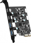 YEELIYA USB 3.0 PCIE Expansion Card 6 Port (2 Type-E Adapters, 2 USB C, 2 Type A), PCI Express 5Gbps Card Internal Hub Converter for Desktop PC Windows 7/8/10 Mac OS