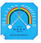 Octagon Analoges Thermometer Hygrometer, hohe Genauigkeit Temperatur Luftfeuchtigkeitsmesser, -20 bis 40 ℃ & 0-90% RH, batteriefreies Wandmontage-Messger&auml;t f&uuml;r Home Office Gew&auml;chshaus, Blau